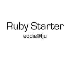 Ruby for Starter